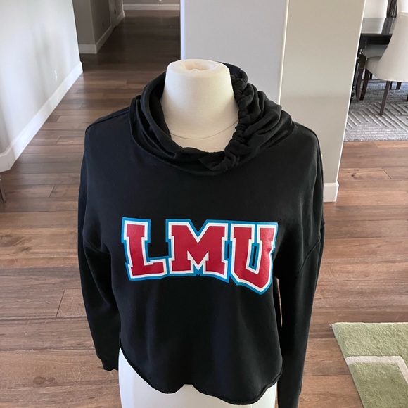 Womens Cropped Hooded LMU Sweatshirt-L - Picture 2 of 12